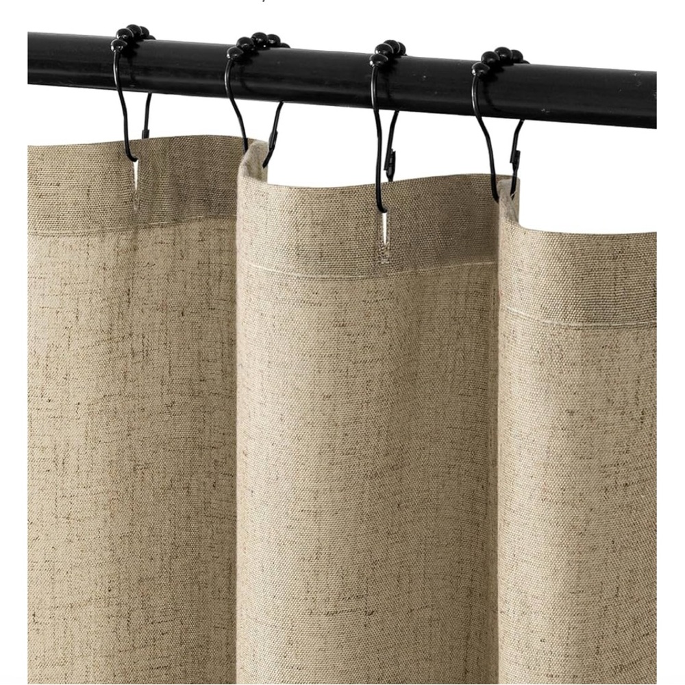 Khaki Shower Curtain Modern Bath Accessory